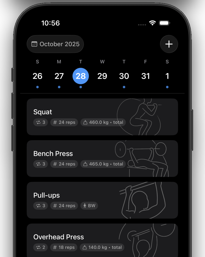 AI Strength Training Tracker App Preview